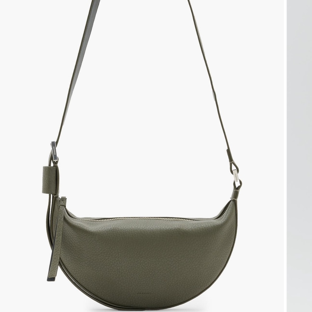 All Saints Olive Green Crossbody Bag